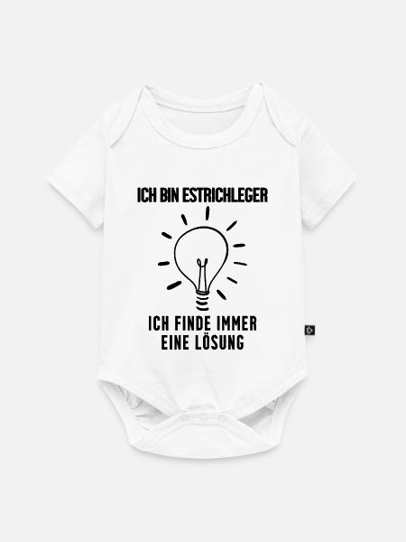Estrichleger Beruf Ausbildung - Baby Premium Kurzarmbody - Weiß