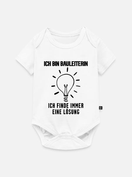 Bauleiterin Beruf Ausbildung - Baby Premium Kurzarmbody - Weiß