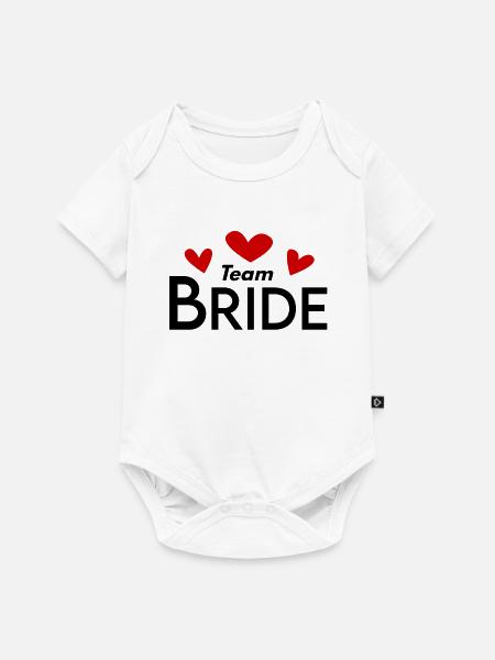 Team Braut Hochzeitsfeier - Baby Premium Kurzarmbody - Weiß