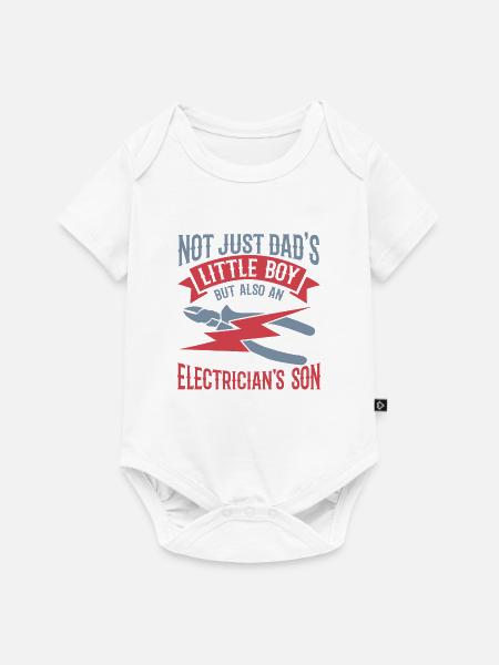 Sohn eines Elektrikers - Baby Premium Kurzarmbody - Weiß