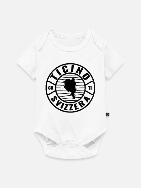 Ticino Schweiz Emblem Design - Baby Premium Kurzarmbody - Weiß