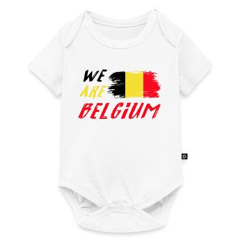 Nous sommes la Belgique - Body à manches courtes Premium Bébé - blanc - Devant