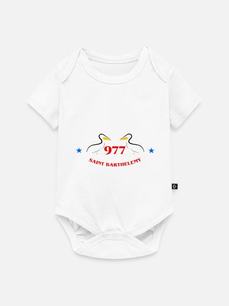 Heiliger Barthélemy - Baby Premium Kurzarmbody - Weiß
