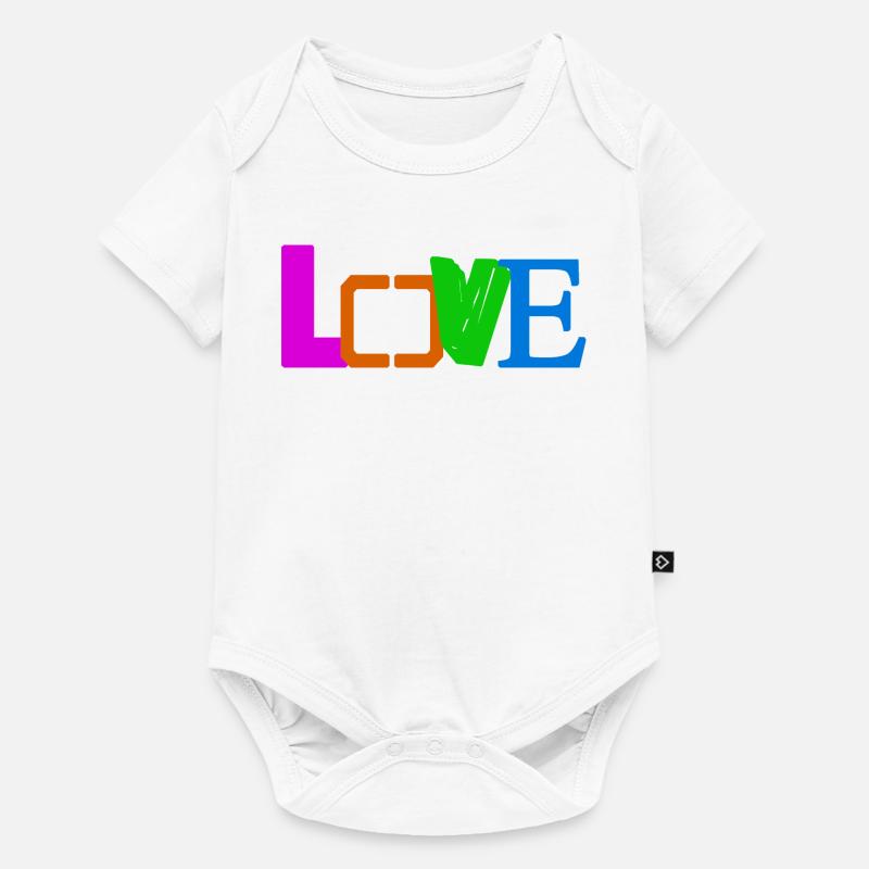 AMOUR - Body à manches courtes Premium Bébé - blanc