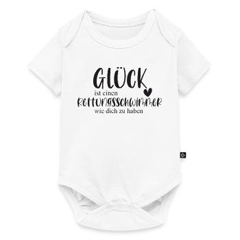 Rettungsschwimmer Schwimmen Wasser Geschenk - Baby Premium Kurzarmbody - Weiß - Vorne
