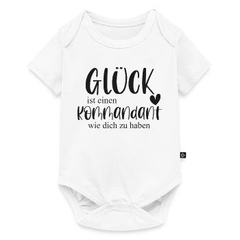 Kommandant Freiwillige Feuerwehr Ehrenamt Geschenk - Baby Premium Kurzarmbody - Weiß - Vorne