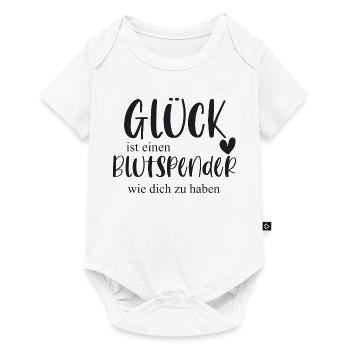 Blutspender Blutspende Ehrenamt Held Geschenk - Baby Premium Kurzarmbody - Weiß - Vorne