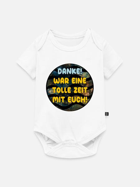 Abschiedsgeschenke Team DANKE TOLLE ZEIT MIT EUCH - Baby Premium Kurzarmbody - Weiß