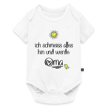 lustige Sprüche für Oma - Baby Premium Kurzarmbody - Weiß - Vorne