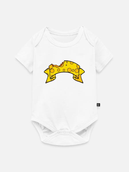 Banner aus Käse - Baby Premium Kurzarmbody - Weiß