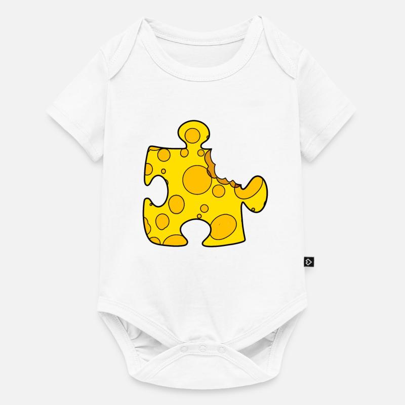 Puzzle de fromage - Body à manches courtes Premium Bébé - blanc