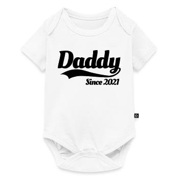 Father pregnancy pregnant Daddy since 2021 - Baby Premium short-sleeve bodysuit - white - Front