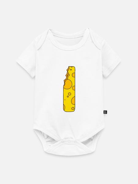 Buchstabe I - Baby Premium Kurzarmbody - Weiß