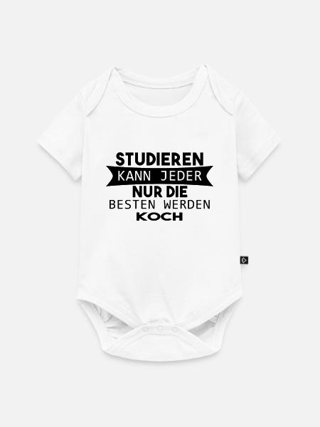 Koch Geschenk - Baby Premium Kurzarmbody - Weiß