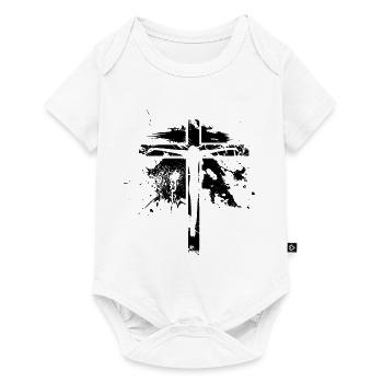 Jesus cross - Christian - Baby Premium short-sleeve bodysuit - white - Front