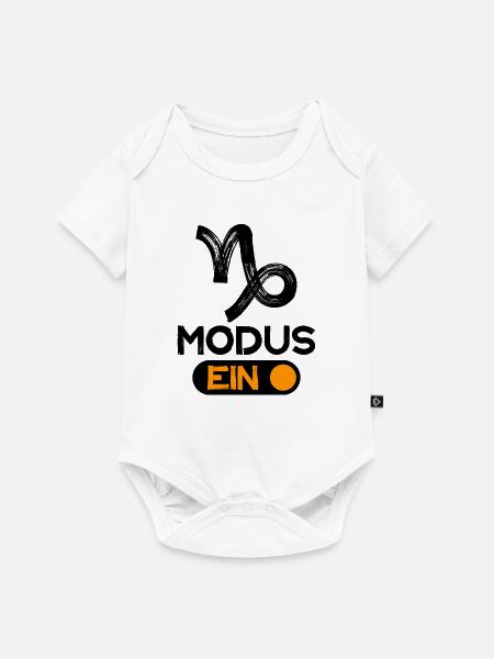 Tierkreis Statement Steinbock Astrologie Horoskop - Baby Premium Kurzarmbody - Weiß
