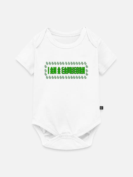 Steinbock Statement Sternzeichen Horoskop Esoterik - Baby Premium Kurzarmbody - Weiß