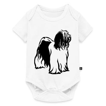 Tibetan Terrier - Baby Premium short-sleeve bodysuit - white - Front