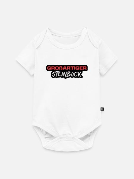 Tierkreis Horoskop Steinbock Statement Astrologie - Baby Premium Kurzarmbody - Weiß