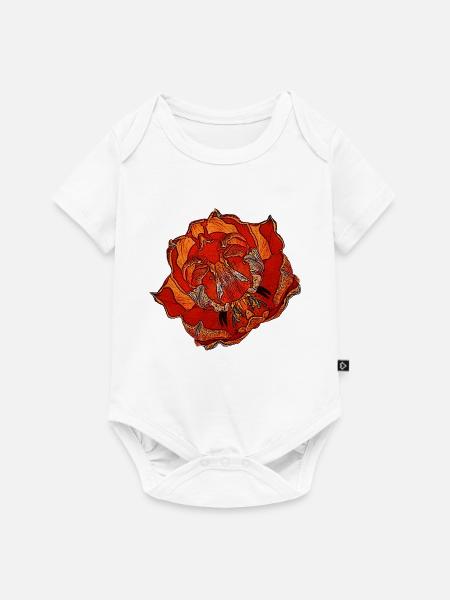 tolle frühlingsmotive damen, papageientulpe - Baby Premium Kurzarmbody - Weiß