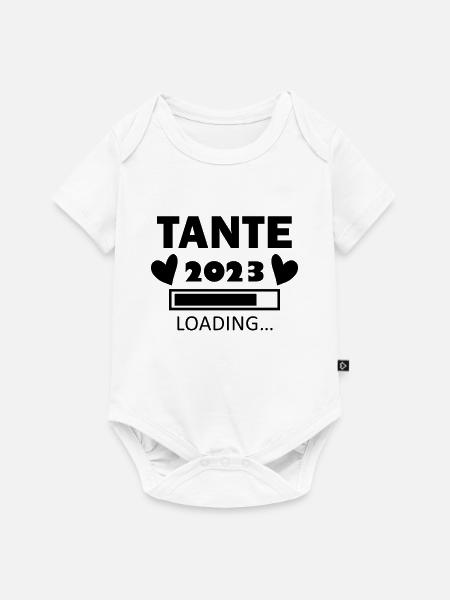 Tante 2023 Loading - Baby Premium Kurzarmbody - Weiß