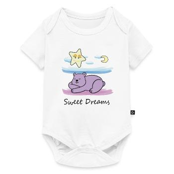 Cute teddy bear - Baby Premium short-sleeve bodysuit - white - Front