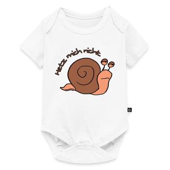 Hetz mich nicht - Baby Premium Kurzarmbody - Weiß - Vorne