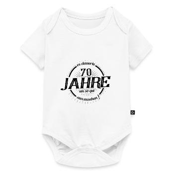 70. Geburtstag es dauerte 70 Jahre so gut - Baby Premium Kurzarmbody - Weiß - Vorne