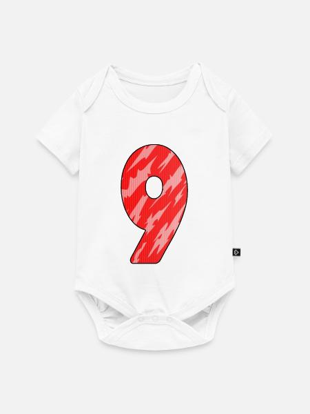 9 - Baby Premium Kurzarmbody - Weiß