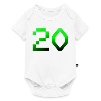 jubiläumsfeier, 20 Pixelig - Baby Premium Kurzarmbody - Weiß - Vorne
