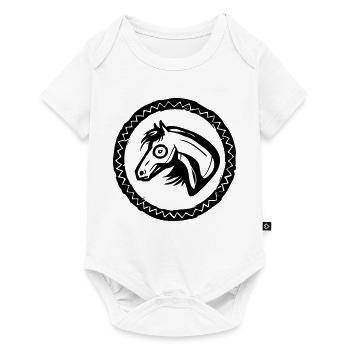 Horse Portrait - Baby Premium short-sleeve bodysuit - white - Front