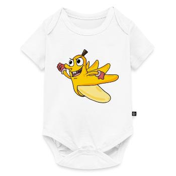 Banane - Baby Premium Kurzarmbody - Weiß - Vorne