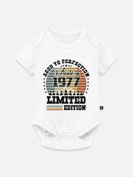 1977 Limited Edition - Baby Premium Kurzarmbody - Weiß