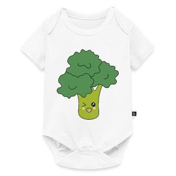 Kawaii Broccoli Vegetables vegan - Baby Premium short-sleeve bodysuit - white - Front