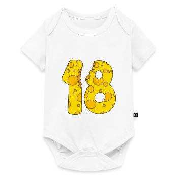 18 years old cheese - 18th birthday gift - Baby Premium short-sleeve bodysuit - white - Front