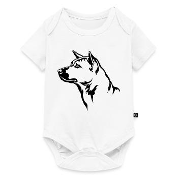 Thai Ridgeback Kopf - Baby Premium Kurzarmbody - Weiß - Vorne
