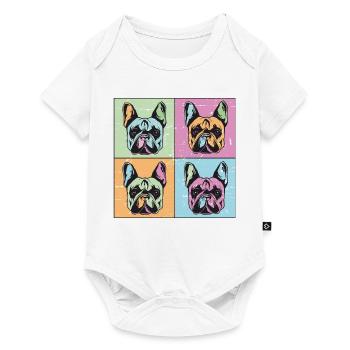 Bulldogs Image Abstract - Baby Premium short-sleeve bodysuit - white - Front