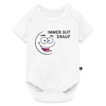 Immer gut drauf | smiley - Baby Premium Kurzarmbody - Weiß - Vorne