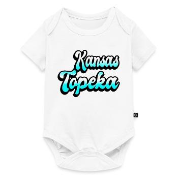 Topeka Kansas Design - Body à manches courtes Premium Bébé - blanc - Devant