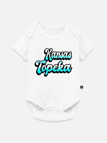 Topeka Kansas Design - Baby Premium Kurzarmbody - Weiß