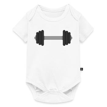 Haltère - Body à manches courtes Premium Bébé - blanc - Devant