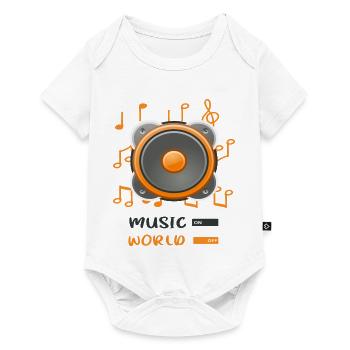 jukebox to world off - Baby Premium short-sleeve bodysuit - white - Front