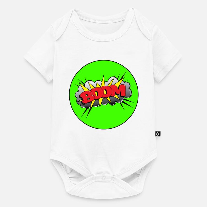 Boom - Body à manches courtes Premium Bébé - blanc