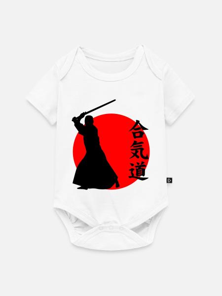 Aïkido - Body à manches courtes Premium Bébé - blanc