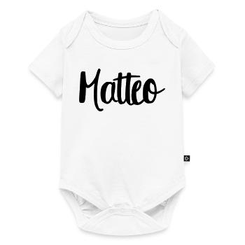 Matteo - Baby Premium short-sleeve bodysuit - white - Front