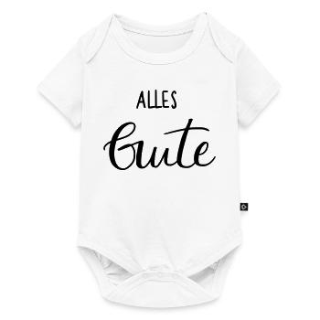 Alles Gute - Baby Premium Kurzarmbody - Weiß - Vorne