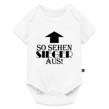 Sieger Erster Gewinner - Baby Premium Kurzarmbody - Weiß - Vorne