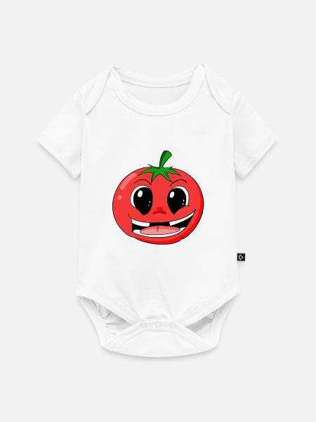 Tomate - Baby Premium Kurzarmbody - Weiß