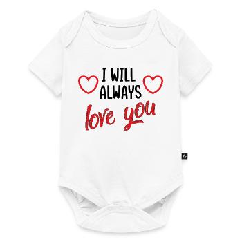 I will always love you - love illustration - Baby Premium short-sleeve bodysuit - white - Front