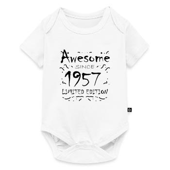 1957 - Born 1957 - Fantastic since 1957 - Baby Premium short-sleeve bodysuit - white - Front